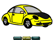 Флеш игра онлайн Время раскраски автомобили для детей
