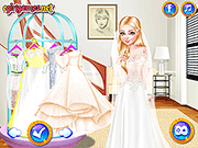 Флеш игра онлайн Знаменитости Кутюр Свадебное Платье