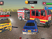 Флеш игра онлайн Гнать Аварии Снос Автомобиля / Chasing Car Demolition Crash
