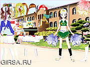 Флеш игра онлайн Cheerleader Dress Up