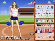 Флеш игра онлайн Группа поддержки / Cheerleader Dress Up Game 
