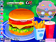 Флеш игра онлайн Сыр Бургер / Cheese Burger