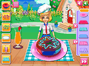Флеш игра онлайн Шеф-повар Камиллы вкусный Радужный Пончик