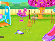Флеш игра онлайн Children's Park Garden Cleaning