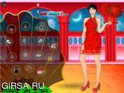 Флеш игра онлайн Наряд для китайской девушки / Chinese Girl Dress Up 