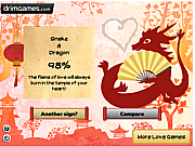 Флеш игра онлайн Любовный гороскоп / Chinese Zodiac Love