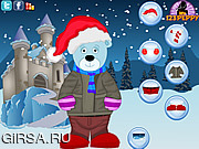 Флеш игра онлайн Рождество поддерживает платье / Christmas Bear Dress Up