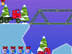 Флеш игра онлайн Рождественский Мост