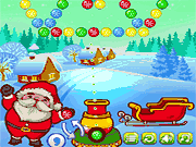 Флеш игра онлайн Рождественская История Пузыря / Christmas Bubble Story