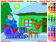 Флеш игра онлайн Рождественские раскраски 2 / Christmas Coloring 2 