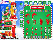 Флеш игра онлайн Кукла к Рождеству / Christmas Doll Creator