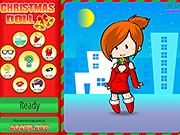 Флеш игра онлайн Рождественский Кукла Одеваются / Christmas Doll Dressup
