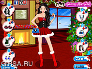 Флеш игра онлайн Рождественская вечеринка / Christmas Eve Party Dress Up 