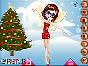 Флеш игра онлайн Рождественские Фея Платье Вверх / Christmas Fairy Dress Up