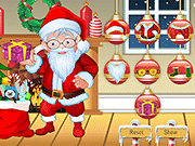 Флеш игра онлайн Рождественский Подарок Санта Одеваются / Christmas Gift Santa Dress Up