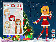 Флеш игра онлайн Рождество Леди Dressup / Christmas Lady Dressup