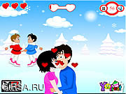 Флеш игра онлайн Рождество Любовь Поцелуй