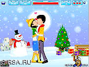 Флеш игра онлайн Рождественский поцелуй