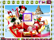 Флеш игра онлайн Головоломки Санта-Клауса / Christmas Santa Claus Puzzle 