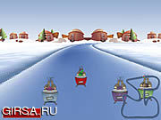 Флеш игра онлайн Christmas Race