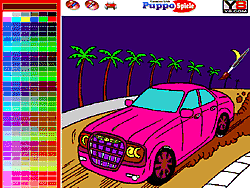Флеш игра онлайн Раскраска Крайслер 300С / Chrysler 300C Coloring