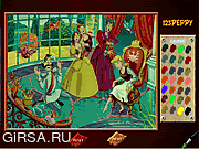 Флеш игра онлайн Cinderella Online Coloring