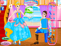 Флеш игра онлайн Принцесса Золушки Макияж / Cinderella Princess Makeover
