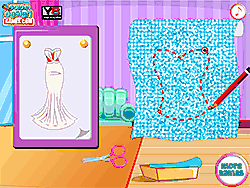 Флеш игра онлайн Дизайн платья на выпускной золушки / Cinderella Prom Dress Design