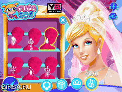 Флеш игра онлайн Свадебный Макияж для Золушки / Cinderella's Wedding Makeup