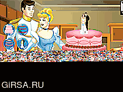 Флеш игра онлайн Свадебный торт для золушки / Cinderella Wedding Cake Decor
