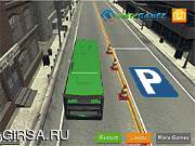 Флеш игра онлайн Городской Автобус Парковка