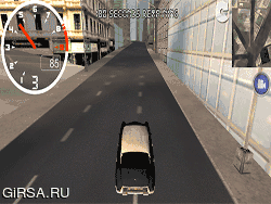 Флеш игра онлайн Классический Автомобиль Для Движения В Городе Сим / Classic Car City Driving Sim