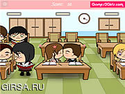 Флеш игра онлайн Class Kiss