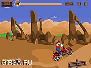 Флеш игра онлайн Ковбой Марио / Cowboy Mario Bike