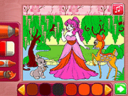 Флеш игра онлайн Цвет Мне Принцесса / Color Me Princess