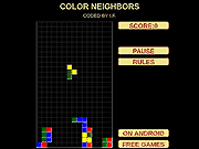 Флеш игра онлайн Цвет Соседями