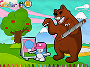 Флеш игра онлайн Цвет До Притаившегося Медведя / Color Up Lurking Bear