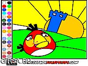 Флеш игра онлайн Злобные птички. Раскраска / Colorear Angry Birds 