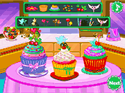 Флеш игра онлайн Разноцветные Капкейки Для Любви / Colorful Cupcakes For Love