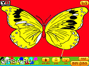 Флеш игра онлайн 5 Раскраска бабочка