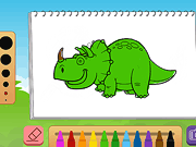 Книжка-раскраска Динозавры