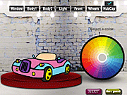 Флеш игра онлайн Раскраски Автомобили