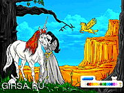 Флеш игра онлайн Color Up Unicorn