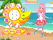 Флеш игра онлайн Комикс Пляж Девушки / Comic Beach Girl