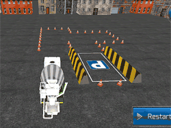 Флеш игра онлайн Стройтельство грузовика 3d