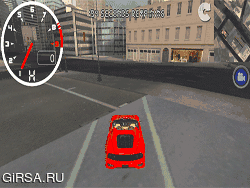 Флеш игра онлайн Кабриолет Езде По Городу Сим / Convertible City Driving Sim