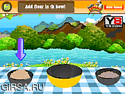 Флеш игра онлайн Рыбная пицца / Cooking Pizza Fish