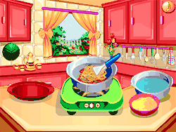 Флеш игра онлайн Готовим спагетти / Cooking Spaghetti Maker