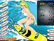 Флеш игра онлайн Прохладный Серфинг Девушка 
