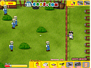 Флеш игра онлайн Зомби-Коров Войну